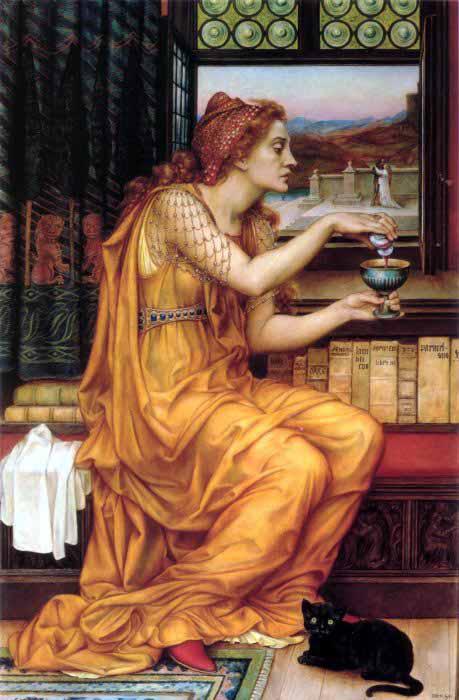 Evelyn De Morgan The Love Potion oil painting image